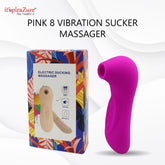 Pink 8-vibration electric sucking massager by it'spleaZure